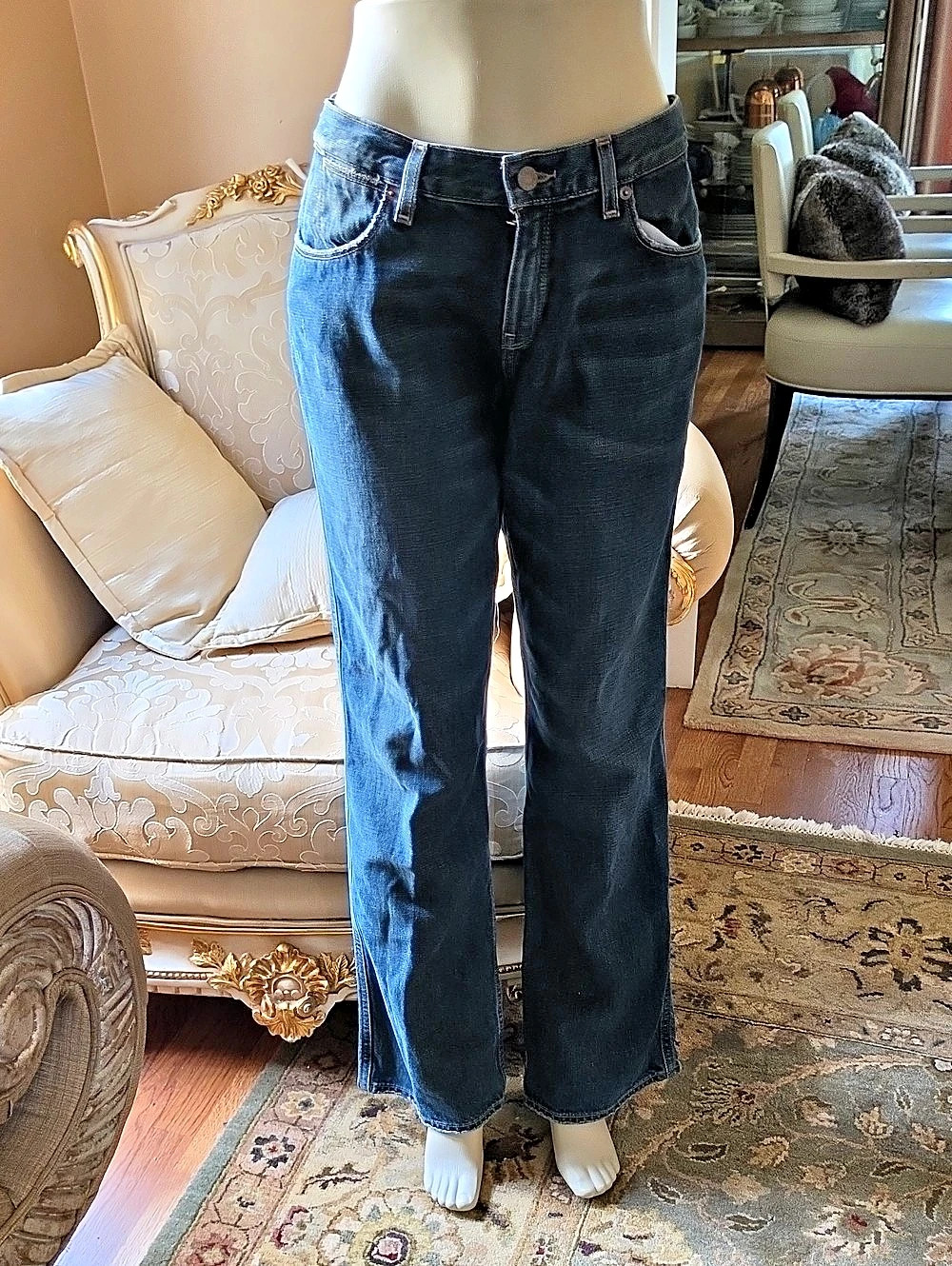 Ralph Lauren Authentic Dungarees Straight Leg Jeans Blue Bootcut Jeans